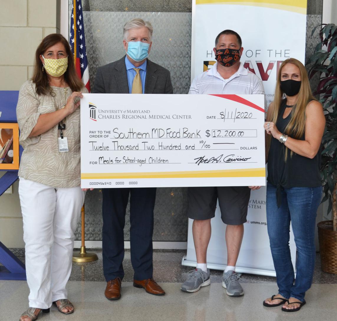 CRMCF makes donation to area food bank